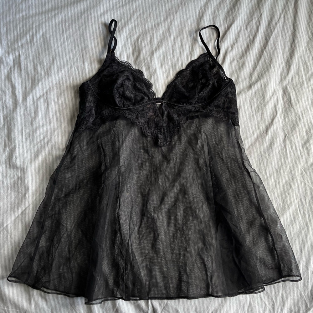 Victoria's Secret babydoll mesh lace slip